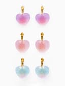 Серьги ассорти «Мармеладные сердечки», в сахаре, цвет МИКС