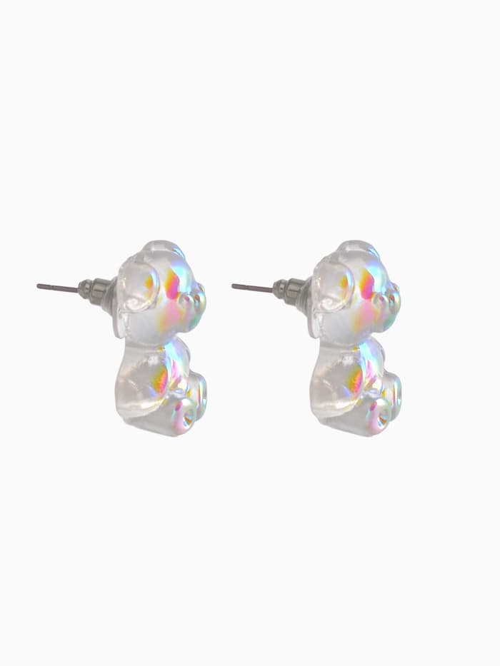 Серьги акриловые «Мармеладный мишка», разноцветные