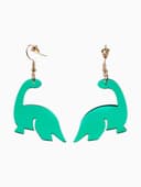 Серьги акриловые «Динозаврик», мультяшный, зелёные
