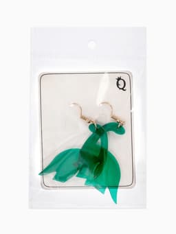 Серьги акриловые «Динозаврик», мультяшный, зелёные