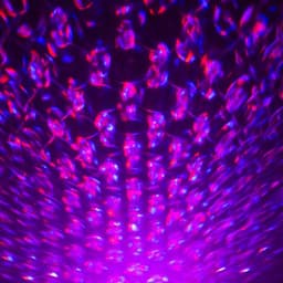 Световой прибор «Волны» 10.5 см, лазер, динамик, пульт ДУ, 5 В, свечение мульти