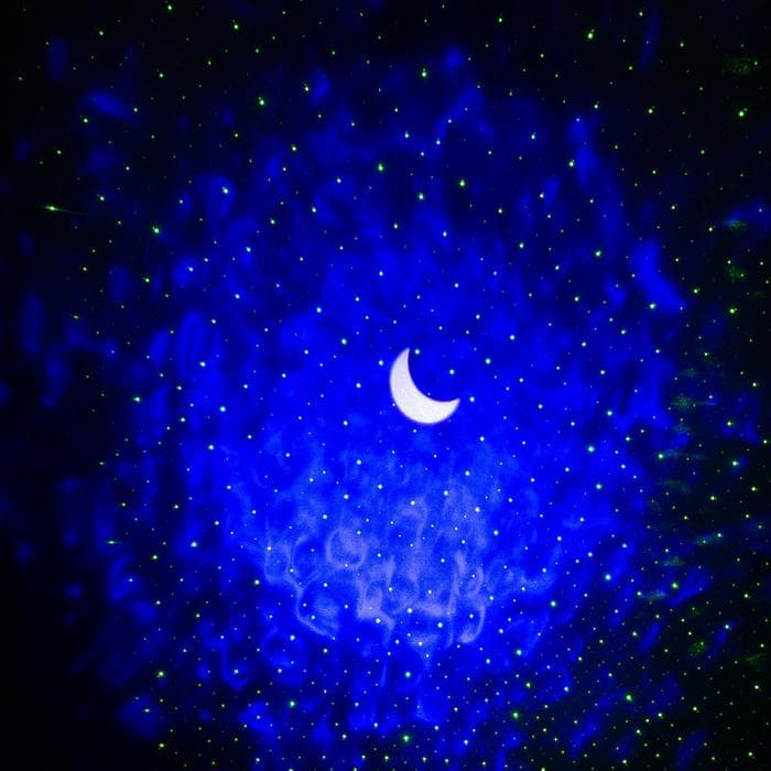 Световой прибор «Монпансье» 5 см, лазерный, 5 В, d=14 см, USB, MicroUSB, динамик, реагирует на звук, свечение мульти