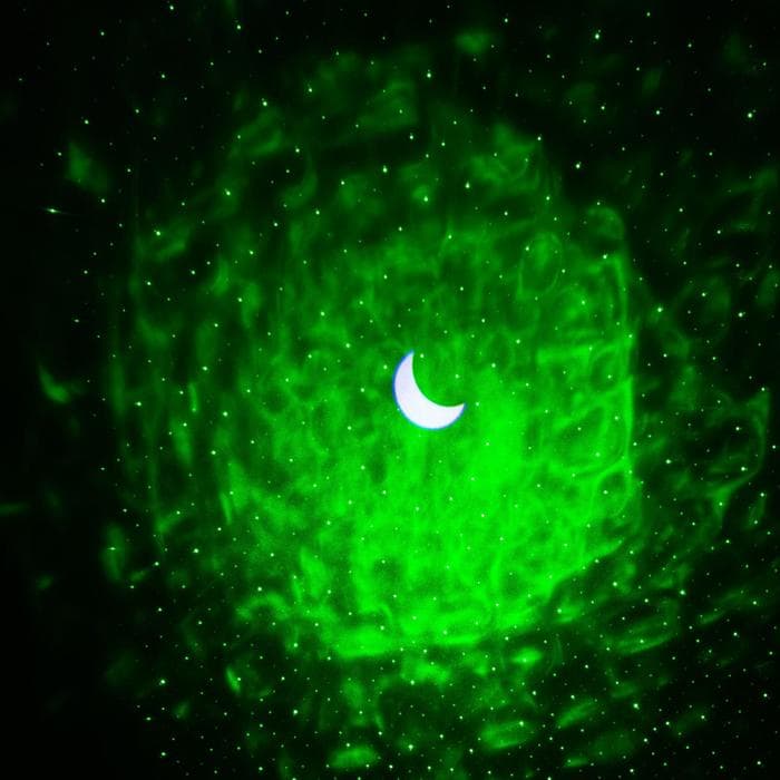 Световой прибор «Монпансье» 5 см, лазерный, 5 В, d=14 см, USB, MicroUSB, динамик, реагирует на звук, свечение мульти