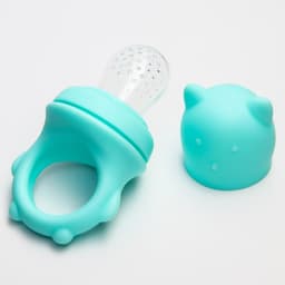 Ниблер для прикорма «Мишка» с силиконовой сеточкой, цвет бирюзовый