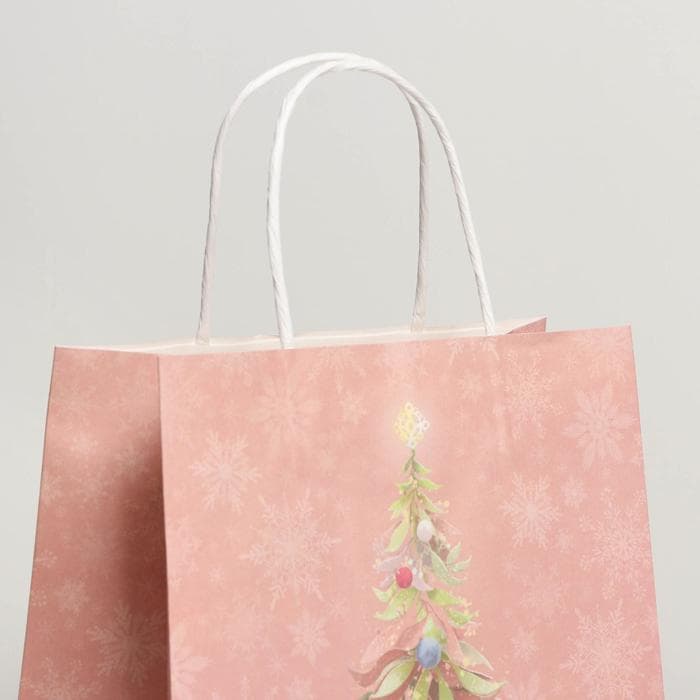 Пакет подарочный новогодний крафтовый «С Новым годом», 22×25×12 см