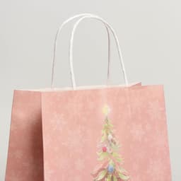 Пакет подарочный новогодний крафтовый «С Новым годом», 22×25×12 см