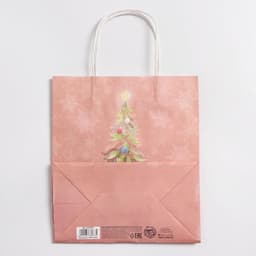 Пакет подарочный новогодний крафтовый «С Новым годом», 22×25×12 см