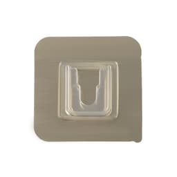 Комплект настенных держателей ТУНДРА с клейкой поверхностью, 60×60×10 мм, цвет никель