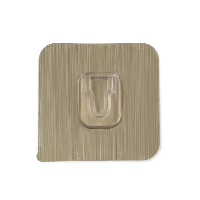 Комплект настенных держателей ТУНДРА с клейкой поверхностью, 60×60×10 мм, цвет никель