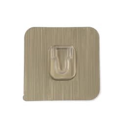 Комплект настенных держателей ТУНДРА с клейкой поверхностью, 60×60×10 мм, цвет никель