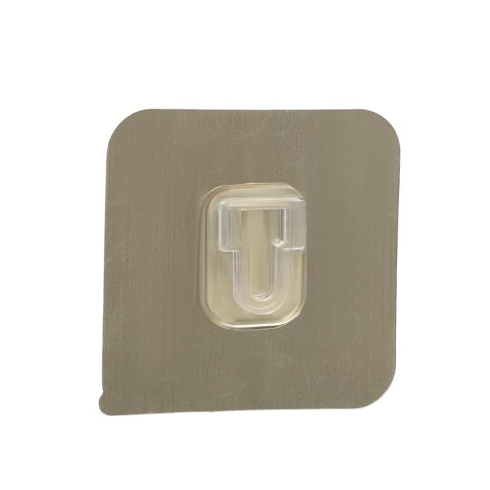 Комплект настенных держателей ТУНДРА с клейкой поверхностью, 60×60×10 мм, цвет никель