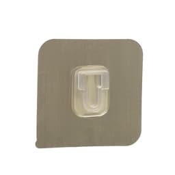 Комплект настенных держателей ТУНДРА с клейкой поверхностью, 60×60×10 мм, цвет никель