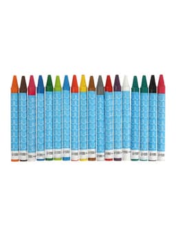 Карандаши восковые 18 цветов, 78×8 мм, Calligrata, в картонной коробке