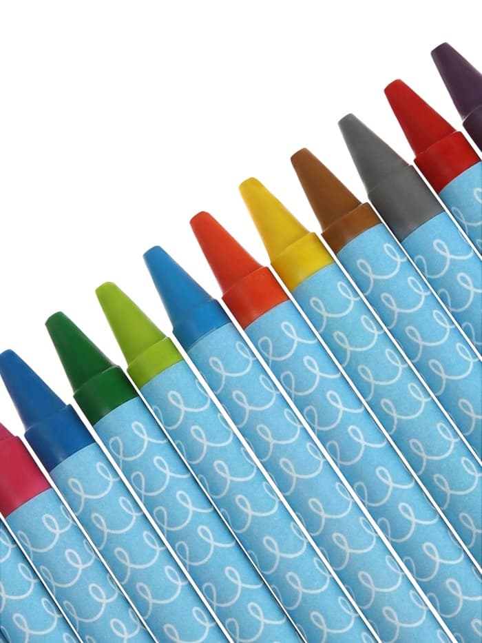 Карандаши восковые 18 цветов, 78×8 мм, Calligrata, в картонной коробке