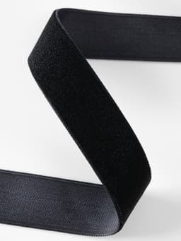 Лента бархатная, 20 мм, 18±1 м, чёрная №03