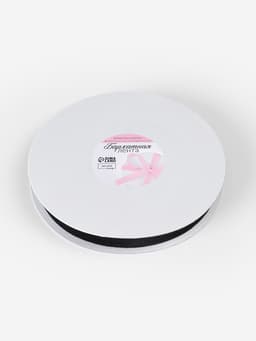 Лента бархатная, 20 мм, 18±1 м, чёрная №03