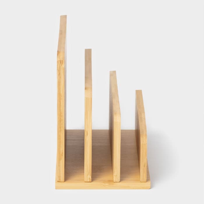 Подставка для разделочных досок и крышек Доляна, 18×10 см, 3 секции