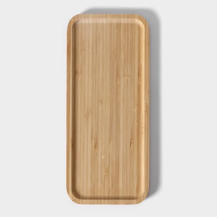 Блюдо для подачи Доляна Striata, прямоугольное, 30×13 см, бамбук