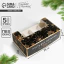 Коробка для эклеров с вкладышами новогодняя «Пусть сбудутся желания», 25×15×7 см