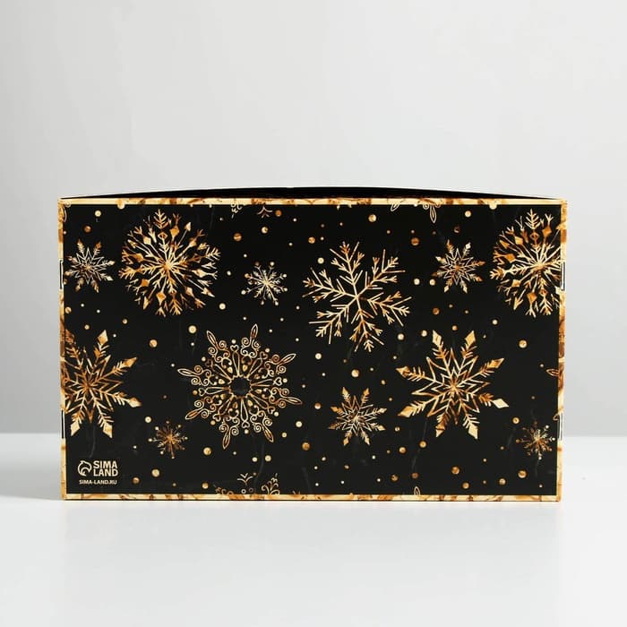 Коробка для эклеров с вкладышами новогодняя «Пусть сбудутся желания», 25×15×7 см