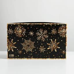 Коробка для эклеров с вкладышами новогодняя «Пусть сбудутся желания», 25×15×7 см