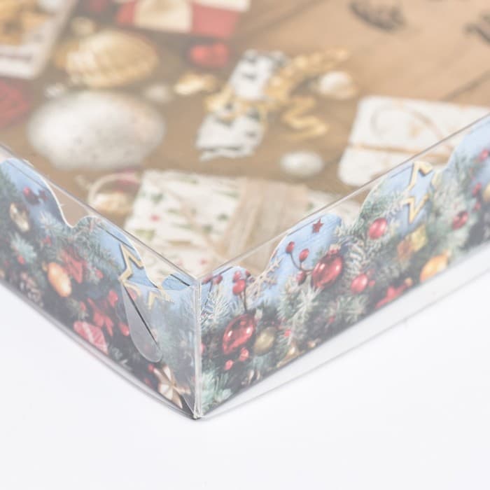 Коробка для печенья новогодняя «Счастья в Новом году», 22×15×3 см