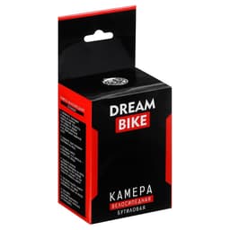Камера велосипедная Dream Bike, 10"×1.75-1.95", изогнутый AV, бутил