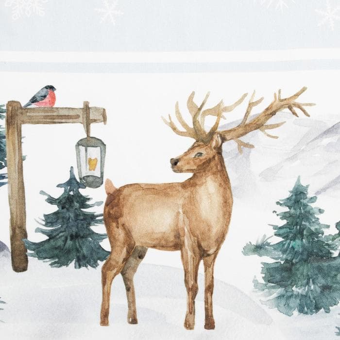 Скатерть на стол с салфетками «Этель» Forest animals, скатерть 150×180±2 см с ГМВО, салфетки 40×40 см - 8 шт.