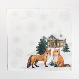 Скатерть на стол с салфетками «Этель» Forest animals, скатерть 150×180±2 см с ГМВО, салфетки 40×40 см - 8 шт.