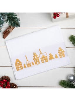 Полотенце махровое «Этель. Домики», 30×60 см, хлопок 100%