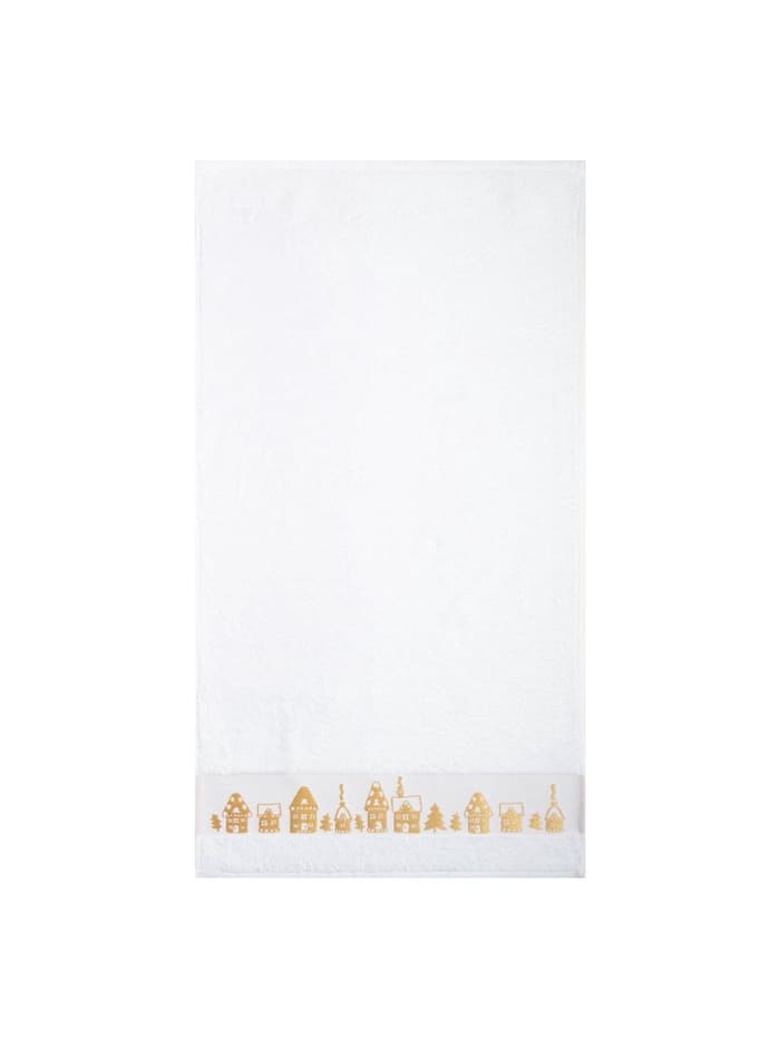 Полотенце махровое «Этель. Новый год: Домики», 50×90 см, хлопок 100%