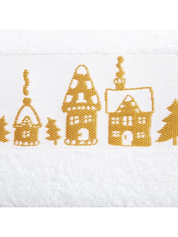 Полотенце махровое «Этель. Новый год: Домики», 50×90 см, хлопок 100%