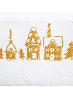 Полотенце махровое «Этель. Новый год: Домики», 50×90 см, хлопок 100%