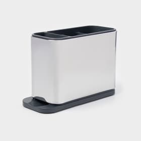 Подставка для столовых приборов Magistro «Металлик», 4 отделения, по верху 18×8.3×13.7 см, пластик, нержавеющая сталь