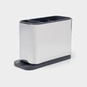 Подставка для столовых приборов Magistro «Металлик», 4 отделения, по верху 18×8.3×13.7 см, пластик, нержавеющая сталь