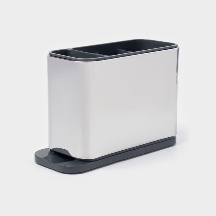 Подставка для столовых приборов Magistro «Металлик», 4 отделения, по верху 18×8.3×13.7 см, пластик, нержавеющая сталь