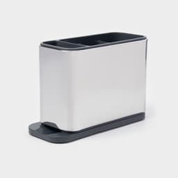 Подставка для столовых приборов Magistro «Металлик», 4 отделения, по верху 18×8.3×13.7 см, пластик, нержавеющая сталь