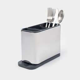 Подставка для столовых приборов Magistro «Металлик», 4 отделения, по верху 18×8.3×13.7 см, пластик, нержавеющая сталь