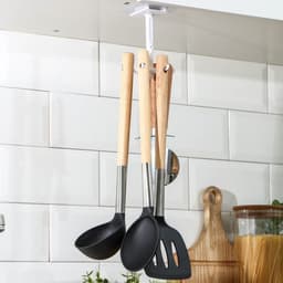 Держатель - крючок для кухонных принадлежностей Доляна Hold, пластик, белый