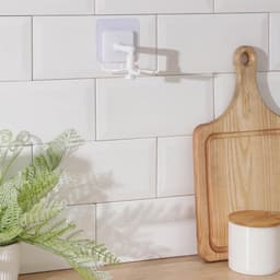 Держатель - крючок для кухонных принадлежностей Доляна Hold, пластик, белый