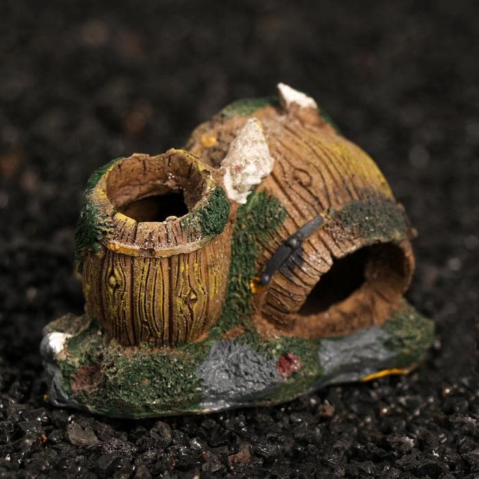 Декор для аквариума «Бочки», 7.5×5.5×5 см