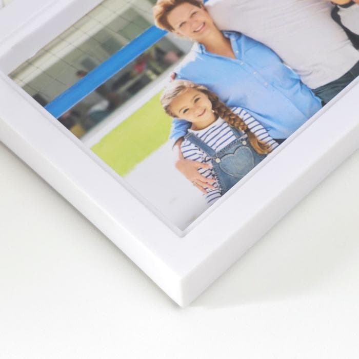 Фоторамка - коллаж на 6 фото 10×15 см «Африканская лилия», белый, 36×49 см