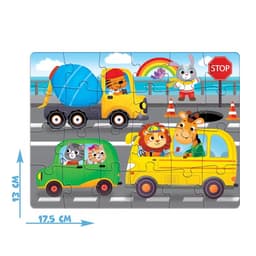 Пазл «В городе», 24 элемента