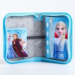 Пенал каркасный, 1 секция, 14×21×4 см, откидной карман, тканевый, «Сестры»