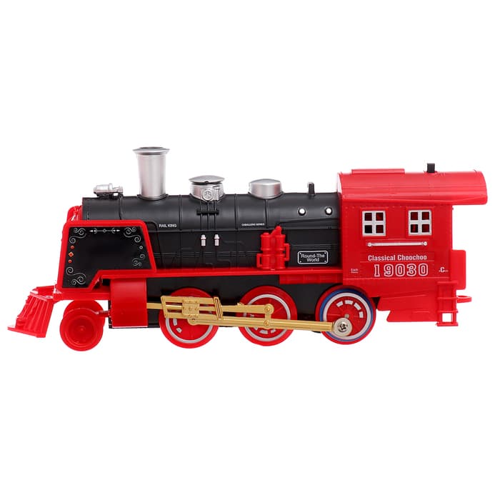 Железная дорога радиоуправляемая «С Новым Годом», эффект дыма