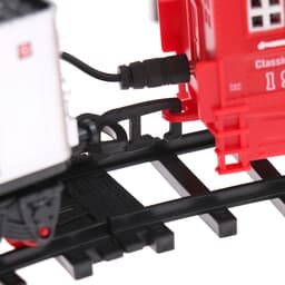 Железная дорога радиоуправляемая «С Новым Годом», эффект дыма