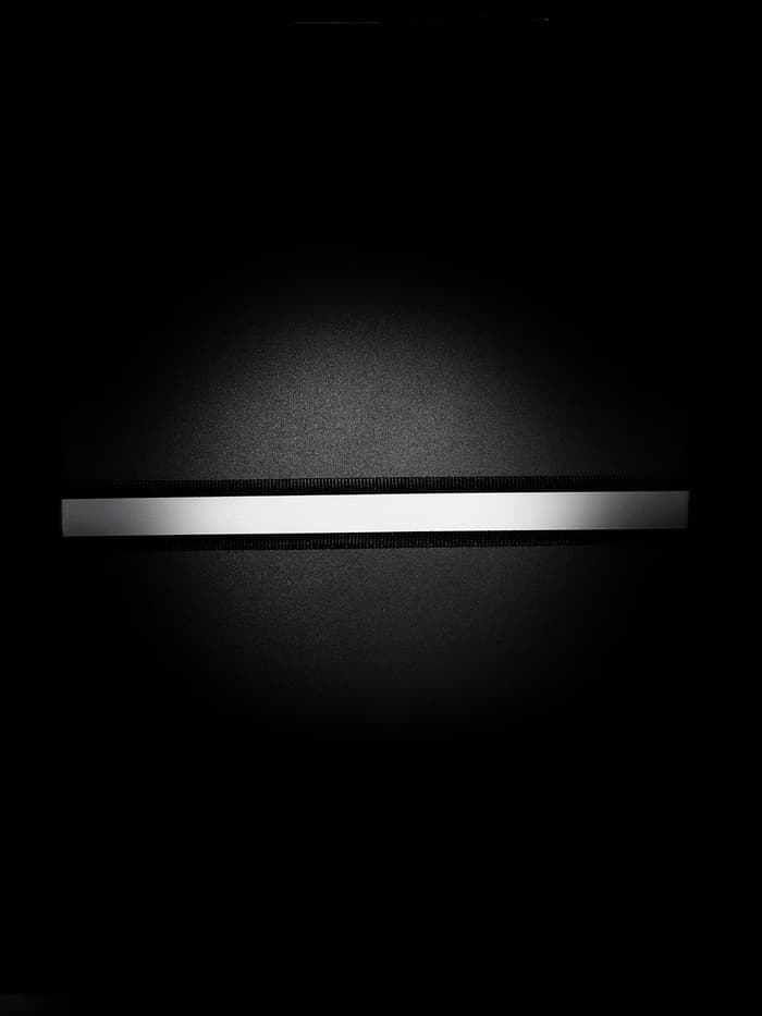 Светоотражающая лента стропа, 20 мм, 5 ± 1 м, цвет чёрный