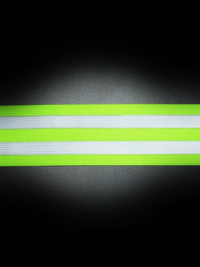 Светоотражающая лента-стропа, 40 мм, 5 ± 1 м, цвет салатовый