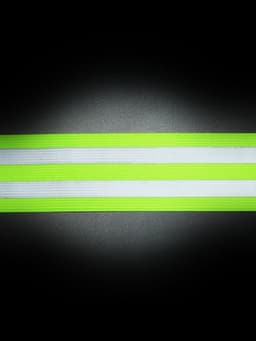 Светоотражающая лента-стропа, 40 мм, 5 ± 1 м, цвет салатовый