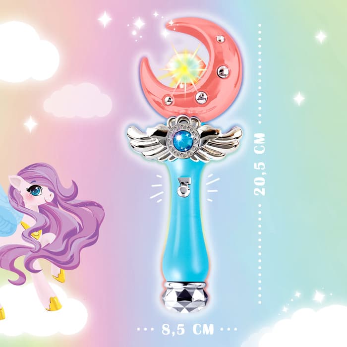 Музыкальная игрушка ZABIAKA «Волшебная палочка: Полумесяц», световые и звуковые эффекты